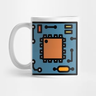 Integrated electronic circuit IC art Mug